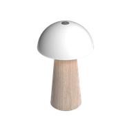 KREAFUNK Bello Lampe LED Tactile - Portable, 50 heures d'autonomie, contrôle tactile, design compact 120x196 mm, éclairage ambiance -Bois Noir