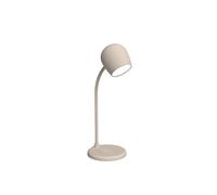 KREAFUNK ellie Lampe + Enceinte Bluetooth + Chargeur sans fil 10W - Qi, LED dimmable, Micro intégré, Design premium -beige