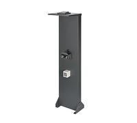 Kreainvent Socle universel de borne de recharge de design premium en aluminium avec toit et prise 16A, 3,7kW (toit avec lampe solaire, anthracite, supports de câble robustes)