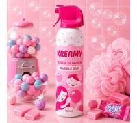 KREAMY Mousse de douche texturée enfant parfum Bubble Gum 150 ml | Parfum Bubble Gum