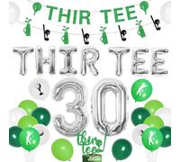 kreat4joy Décorations de 30e anniversaire de golf, décorations de 30e anniversaire pour homme, bannière d'anniversaire pour 30e anniversaire sur le thème du golf et du sport