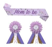 kreat4joy Décorations de fête prénatale en forme de papillon, pour future maman, corsage pour futur père, cadeau de bienvenue, décoration de fête de révélation du sexe