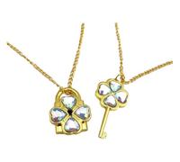 KREATIONS Anime Shugo Chara Hinamori Amu Cosplay Dumpty Key Humpty Lock Pendentif Collier, Klein, Métal non précieux, Pas de gemme