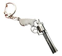 KREATIONS CSGO Modèle d'arme 60 mm Porte-clés Pistolet Noir Accessoire, Revolver champagne, S