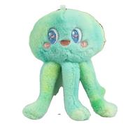 KREATIONS Pendentif en peluche pieuvre coloré, 8 cm, vert, S