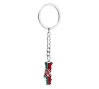KREATIONS Porte-clés carte du Portugal PRT pour femme Portugais, Argent foncé, S