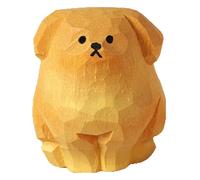 KREATIONS Porte-clés en bois fait à la main avec Golden Retriever pour sac, Sculpture sur bois Golden Retriever - Figurine décorative individuelle, S