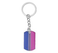 KREATIONS Porte-clés Fierté : LGBT Drapeau Arc-en-ciel 1 pièce, Xy0957-k-jaune, S