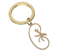 KREATIONS Porte-clés rein en acier inoxydable Pendentif Médecins Accessoires, Ka1169g-doré, S