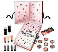 KreativeKraft Calendrier de l'Avent 2025 Calendrier Compte à Rebours Noel Beauté Sets de Maquillage Spa Bien Etre Soin Visage Femme Ado (Or Rose)