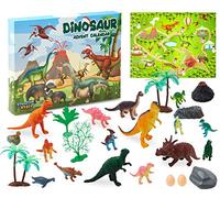 KreativeKraft Calendrier de l'Avent 2025 Enfants Calendrier Compte à Rebours Noel 24 Jouets Figurines Animaux Dinosaures