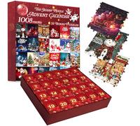 KreativeKraft Calendrier de L'avent 2025 Femme Ado Enfant Famille Compte à Rebours Noel 24 Jours Jigsaw Puzzle Calendrier 1000pcs