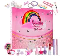KreativeKraft Calendrier de l'Avent 2025 Fille Calendrier Compte à Rebours Noel Beauté Vernis à Ongles Pelable Maquillage Cadeau pour Fille (Beauté)