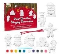 KreativeKraft Ensemble de Decoration Noel à Peinture Enfant - Kit DIY pour Toute la Famille (Lot de 8)