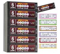 KreativeKraft Jeu de Bingo Enfant Adulte ou Accessoires Loto Carton Loto Billet Tombola Marqueur Bingo Jetons Couleur Bingo Jeux Famille (Livres de Bingo)