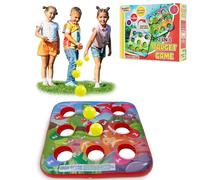 KreativeKraft Jeux de Lancer Exterieur Enfant, Jeu de Jardin Gonflable avec Balles et Bean Bags, Jeux Anniversaire Enfants Kermesse Fête (Multi Jeu)