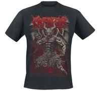 Kreator Bringer of Torture Homme T-Shirt Manches Courtes Noir M 100% Coton Regular/Coupe Standard