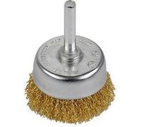 Brosse métallique GENERIQUE Kreator - Brosse Métallique Rotative Laiton Soucoupe Ø 50 Mm