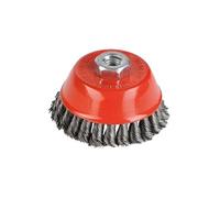 Kreator - Brosse Métallique Rotative Soucoupe Ø 90 Mm Fils Torsadés En Acier Pour Meuleuse G