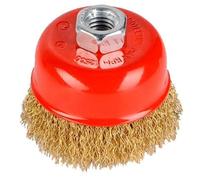 KREATOR KRT150202 - Cepillo metálico copa latón m14-ø75
