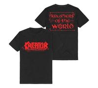 Kreator Krushers of The World Logo Homme T-Shirt Manches Courtes Noir M