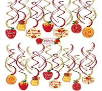Kreatwow Décor Suspendu de Nouvel an juif Rosh Hashanah tourbillons Suspendus pour Fournitures de fête juives Shana Tova