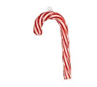 Krebs Glas Lauscha - Décoration de Noël/décorations de Noël en verre - Sucre d'orge - Couleur : blanc/rouge - Dimensions : environ 15 cm