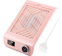 Kredioo Aspirateur à Ongles Manucure Professionnel 5000RPM, Collecteur de Poussière avec Affichage LED Filtre Réutilisable et Brosse Super Puissance d’aspiration et Faible Bruit pour Salon et Maison