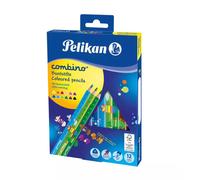 Kredki Combino trójkątne grube 12 kolorów Pelikan AG