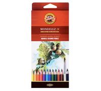 Koh-I-Noor Crayons de couleur Mondeluz Fruit – Aquarelle – Set de 24
