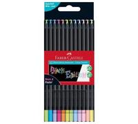 Kredki trójkątne Black Edition 12 kolorów Faber Castell