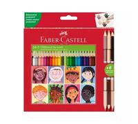 Kredki trójkątne dwustronne 27 kolorów Faber Castell