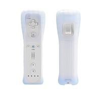 Kreema Telecommande de Jeu Video Blanc avec Etui en Silicone + dragonne pour Console de Jeu Nintendo Wii