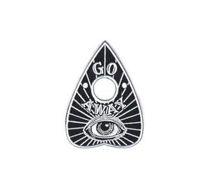 kreepsville 666 Go Away Planchette Patch Ouija Badge Gothique Brodé à Repasser