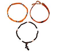 Kreeqe Bracelet d'amitié effrayant style coréen pour Halloween avec breloque citrouille, chauve-souris, fantôme, araignée pour fête d'adulte, Medium, Cristal, Pas de gemme