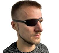 Kreeqe Coplay Cache-œil en cuir pour adulte œil droit et gauche