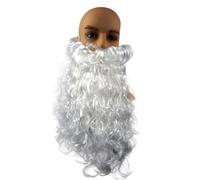 Kreeqe Costume complet de Père Noël pour homme Grande taille M-4XL avec chapeau, barbe et bottes (barbe, XXXL)