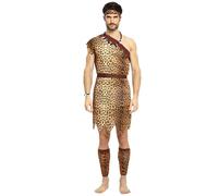 Kreeqe Costume de personne sauvage à imprimé animal tribal frappant pour adulte - Journée nationale des peuples autochtones - Halloween (P, M)