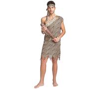 Kreeqe Costume de personne sauvage à imprimé animal tribal frappant pour adulte - Journée nationale des peuples autochtones - Halloween (R, M)
