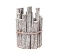 Kreeqe Décorations d'Halloween effrayantes pour l'extérieur, décoration d'automne, masques faciaux jouet, fêtes costumées de maison hantée, plaisir et fête (bois, M)