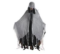 Kreeqe Eerie - Costume d'Halloween - Cape de mort pour adultes et adolescents - Tenue de dernière minute - Plusieurs couleurs (cape-beige, taille M)