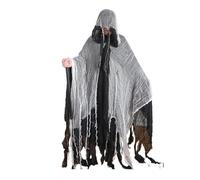 Kreeqe Eerie Death - Lot de 2 costumes d'Halloween pour adultes et adolescents - Tenue de dernière minute - Plusieurs couleurs (beige), taille M