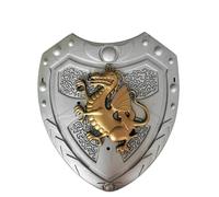 Kreeqe Ensemble d'armure épique de guerrier médiéval romain viking avec bouclier, épée et casque pour adultes pour jeu de rôle d'Halloween et cosplay (triangulaire, taille M)