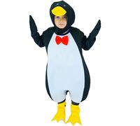 Kreeqe Ensemble de costume de pingouin mignon pour enfants - Pour Halloween, spectacles sur scène, danseurs, jeux de rôle, cosplay (EE161, L)