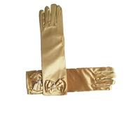 Kreeqe Gants de princesse papillon double couche étincelants pour filles accessoire de photographie de performance de scène, doré, Medium