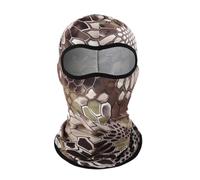 Kreeqe Masque tactique de ski pour hommes et femmes - Cagoule à capuche - Bonnets pour sports de plein air et cyclisme (café-python, taille M)