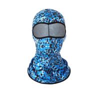 Kreeqe Masque tactique de ski pour hommes et femmes - Cagoule à capuche - Bonnets pour sports de plein air et cyclisme (saphir, carré, M)