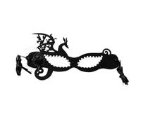 Kreeqe Masques d'Halloween effrayants et mignons, différents designs, citrouille effrayante, araignée effrayante, fleurs, accessoires de fête DIY pour adultes (MJ-35-1, M)