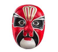 Kreeqe Masques d'opéra chinois peints à la main pour adultes - Accessoires de performance pour Halloween, Noël - 34, M