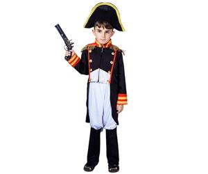 Kreeqe Napoléon General Costume militaire de smoking pour garçon, convient pour le ballet sur scène, les spectacles de Noël, les festivités et la fantaisie (EE036,M)